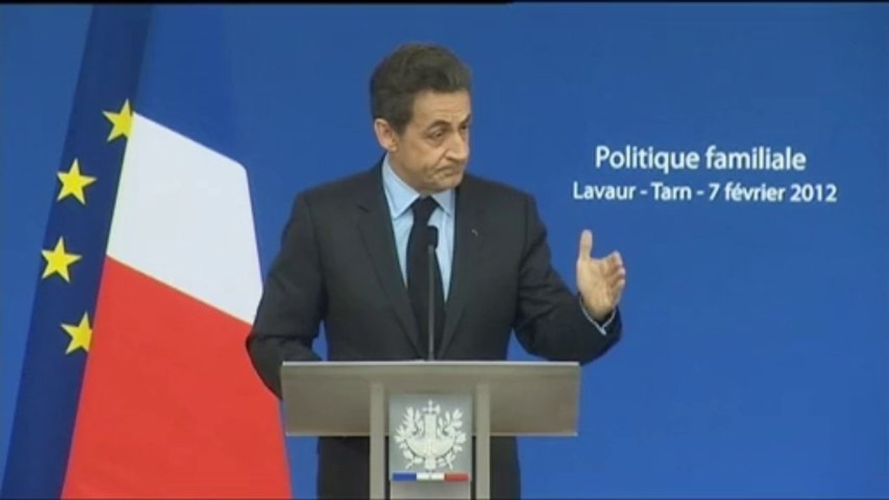 Sarkozy vise Hollande sur le quotient familial