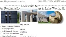 Locksmith Lake Worth (561) 288-1725 Lake Worth Locksmiths