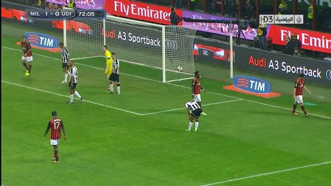 AC Milan 1 - 0 Udinese Extended Highlights