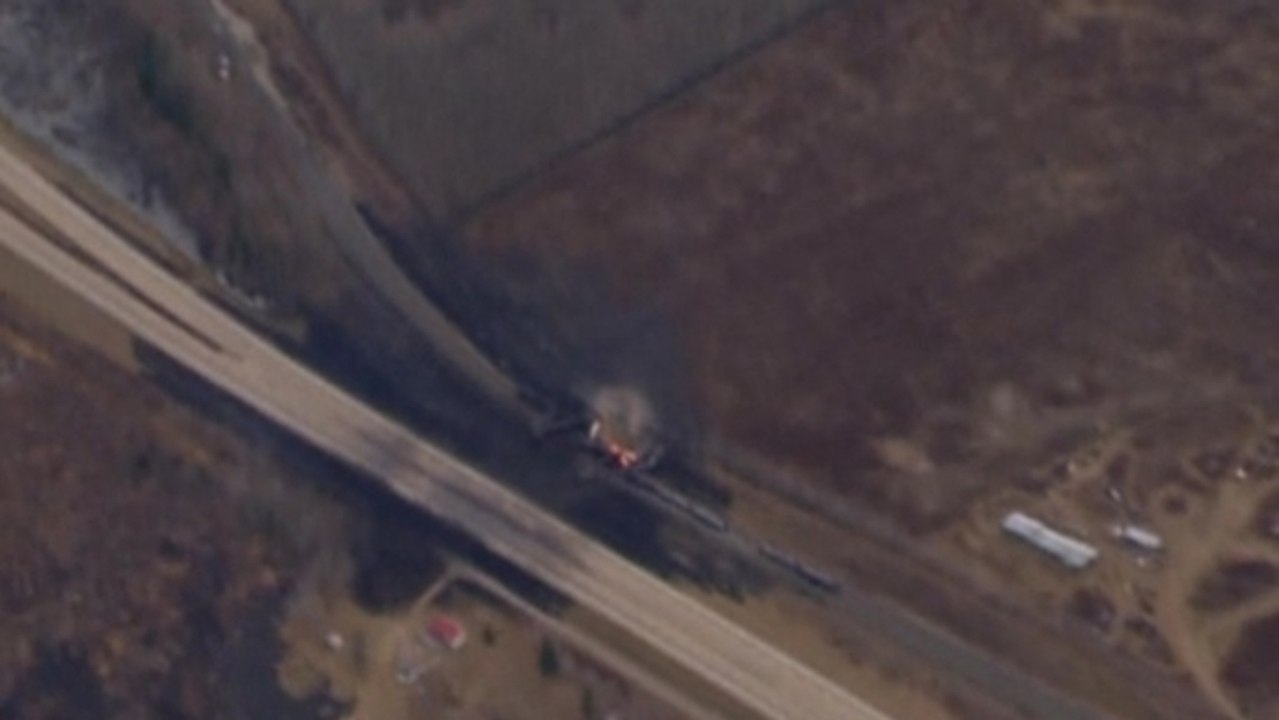 Canada train fireball