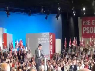 Patxi López hablando en euskera