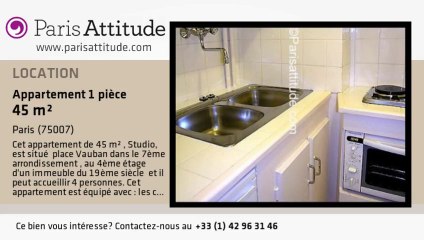 Appartement Studio à louer - Invalides, Paris - Ref. 2145