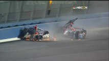 Indycar Fontana 2013 Huge crash Wilson and other