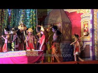 Lord Rama with his brother Lakshman and vanar sena