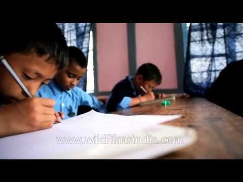 Young minds paint: Ziro school in Arunachal