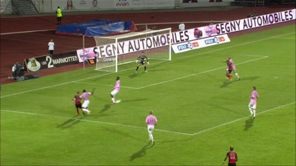 But Thibault GIRESSE (74ème) - Evian TG FC - EA Guingamp (1-2) - 2013/2014