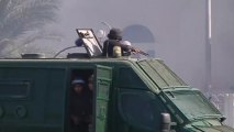 Egyptian troops fire teargas to disperse Islamist protesters