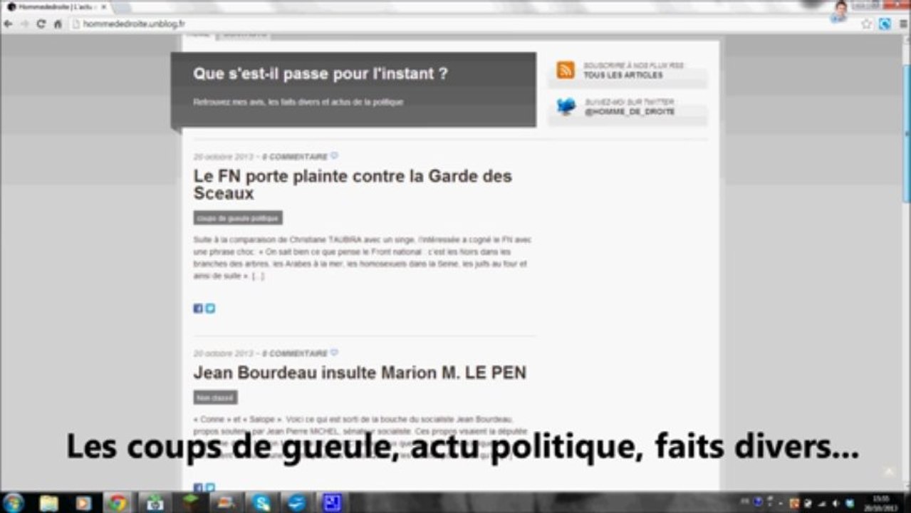 Actu politique et faits divers