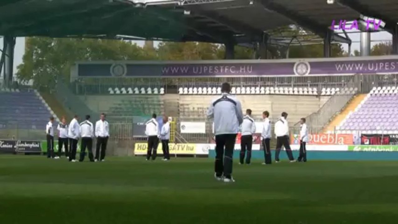 A győri csapat megérkezik a Szusza Ferenc Stadionba