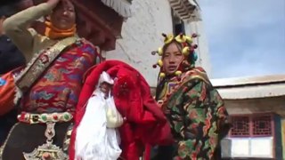 La visita del palacio del gran potala en Lhasa, Tibet