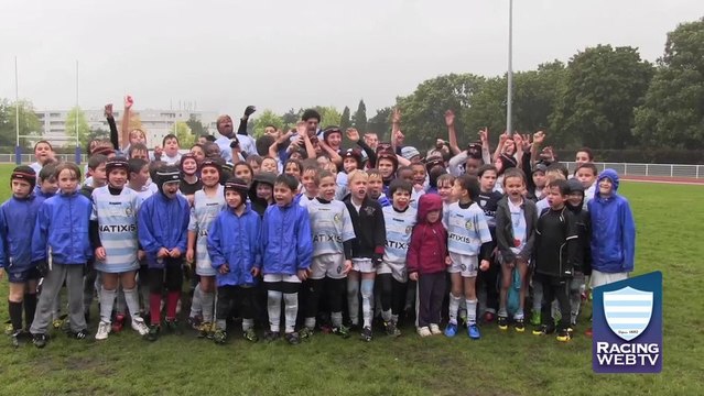 Karim Ghezal à l'école de rugby de Nanterre