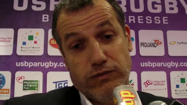 Rugby Pro D2 - Le président de l'USB CHristophe Niogret réagit après USB - Albi