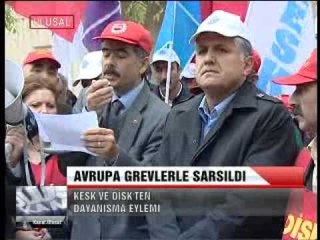 KESK VE DİSK' TEN DAYANIŞMA EYLEMİ
