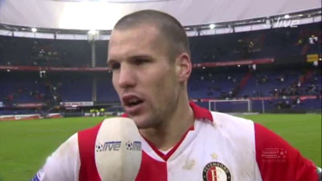 27-02-11 Ron Vlaar na Feyenoord - FC Groningen