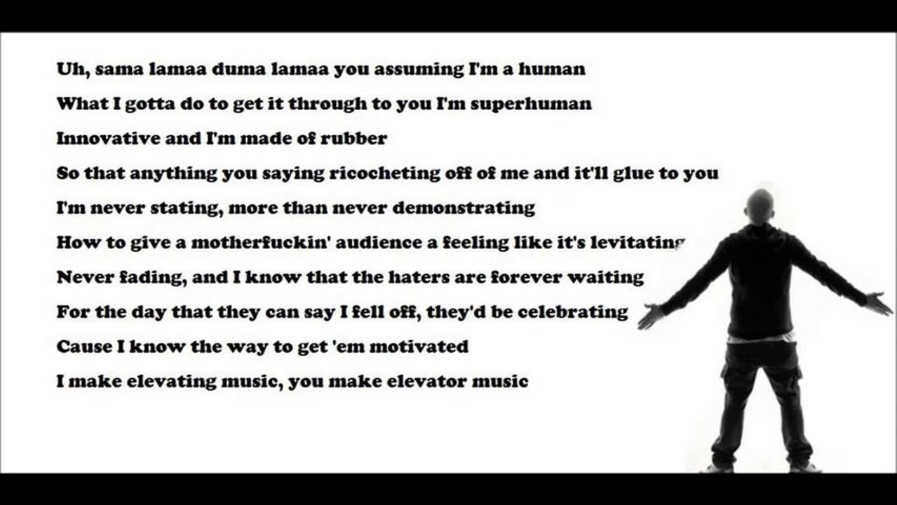 Eminem Says 101 Words In 16 Seconds!!!! - YouTu...