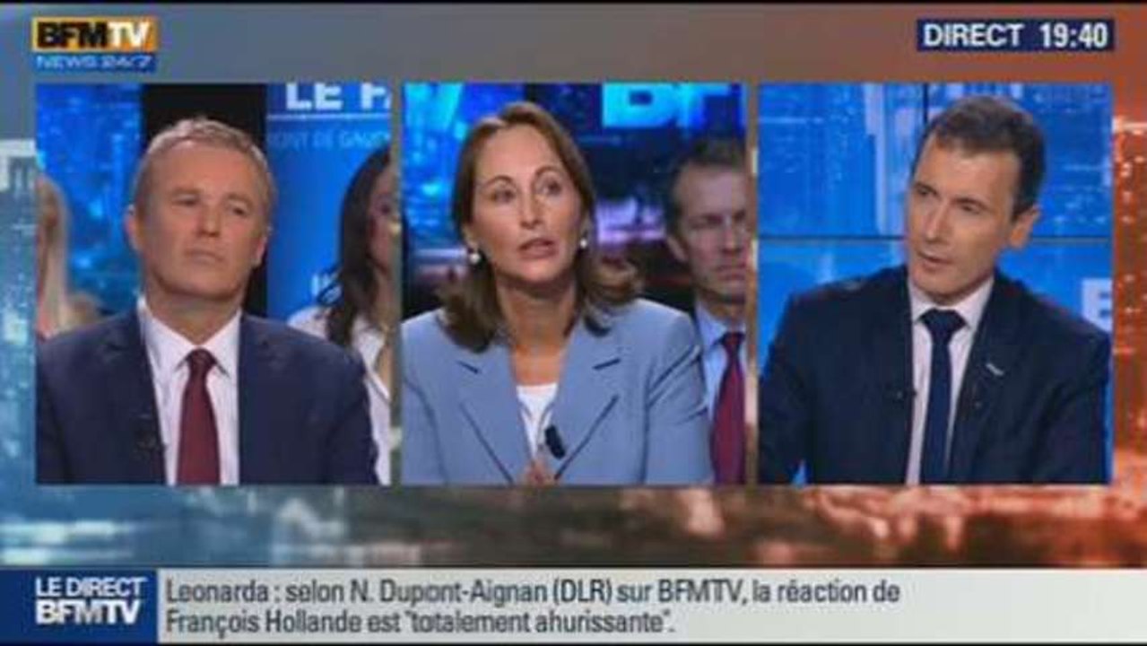 BFM Politique: Ségolène Royal face à  Nicolas Dupont Aignan - 20/10 5/6