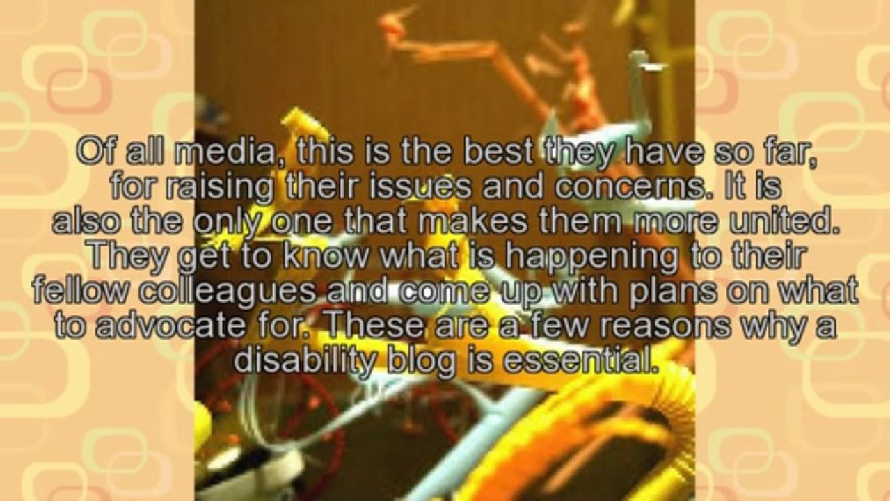 Benefits Of A Disability Blog