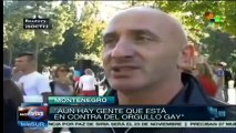 Concluye marcha por el orgullo gay en Montenegro, entre disturbios