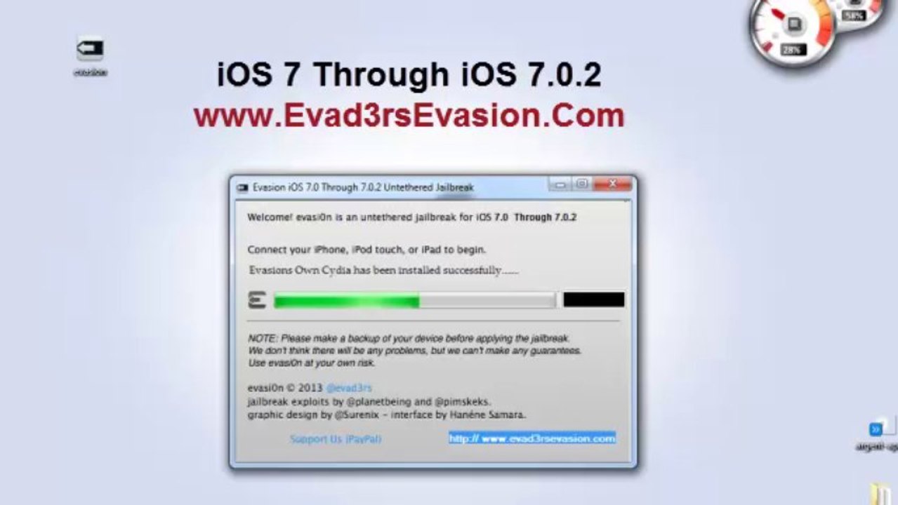 Full Jailbreak ios 7.0.2 Untethered evasion released