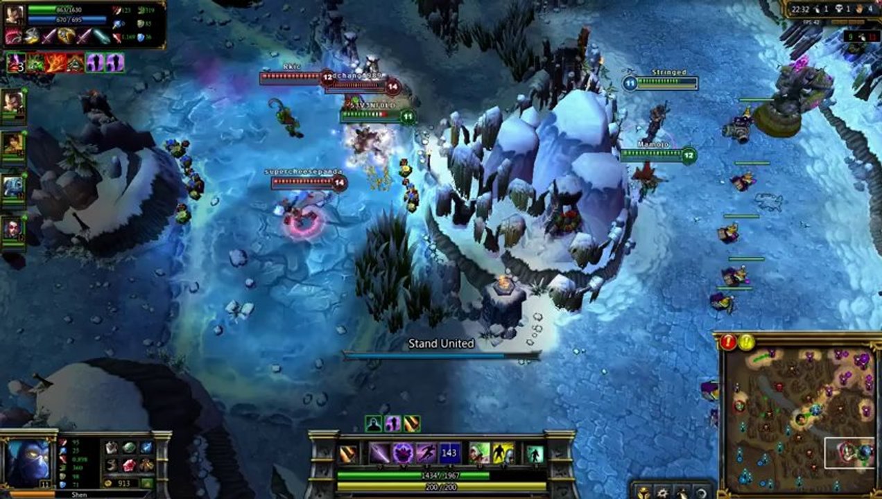 LOL FUN - shen creat a bug-with his ultimate - league-of-legends