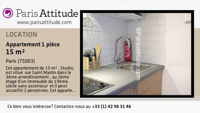 Appartement Studio à louer - Centre George Pompidou, Paris - Ref. 3033