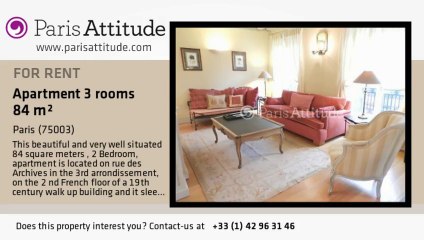 2 Bedroom Apartment for rent - Temple, Paris - Ref. 8084