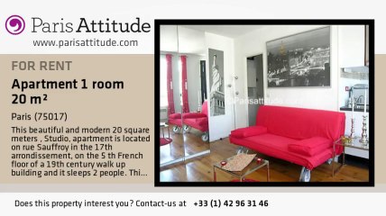 Studio Apartment for rent - Guy Moquet, Paris - Ref. 6283