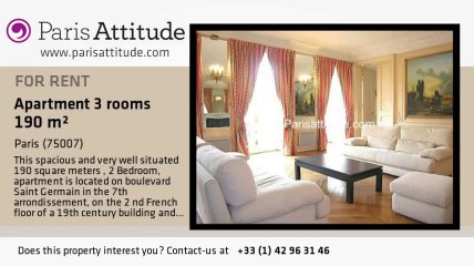 2 Bedroom Apartment for rent - St Germain, Paris - Ref. 5671