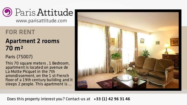 1 Bedroom Apartment for rent - Tour Eiffel, Paris - Ref. 5220