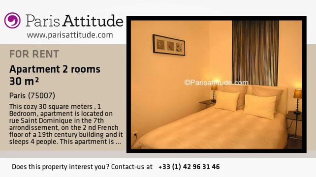 1 Bedroom Apartment for rent - Tour Eiffel, Paris - Ref. 1566