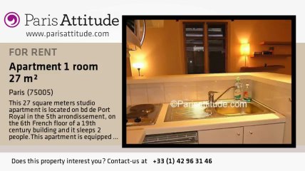 Studio Apartment for rent - Les Gobelins, Paris - Ref. 1041