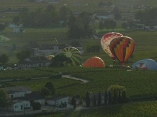 En montgolfière au-dessus des vignes - 21/10