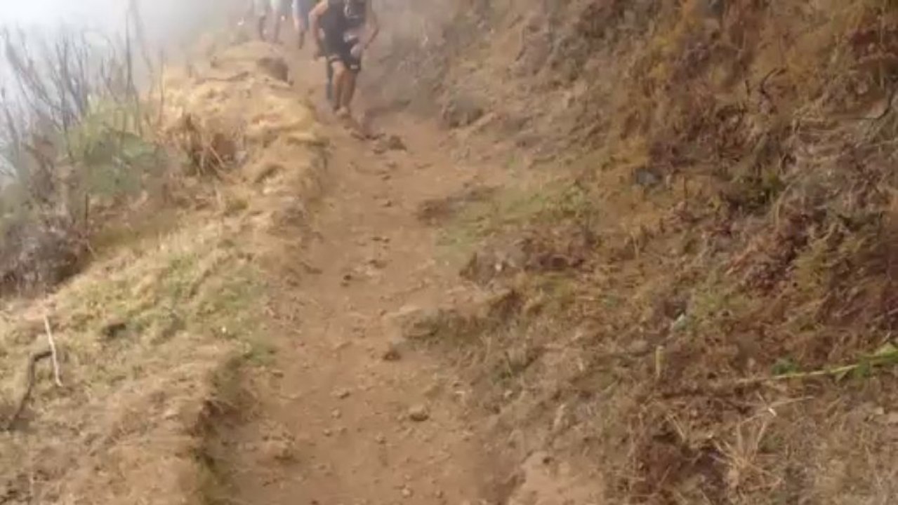 2013 - Pascal Blanc sur le sentier du Maïdo
