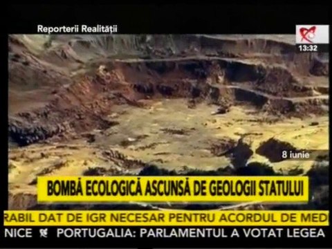 1/2: ROSIA MONTANA - ABUZURI SI FALSURI LA INSTITUTUL GEOLOGIC, AVIZ DE MEDIU ILEGAL PT RMGC – dezvaluiri la Realitatea TV