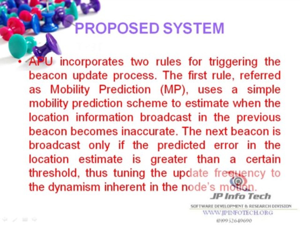 Adaptive Position Update for Geographic Routing in Mobile Ad  Hoc Networks