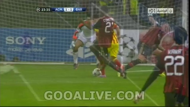 AC Milan vs FC Barcelona || برشلونة vs ميلان || messi Amazing Goal FC Barcelona 1-1 AC Milan ~ 22/10/2013