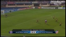 Goles Austria Wien 0-2 At. de Madrid