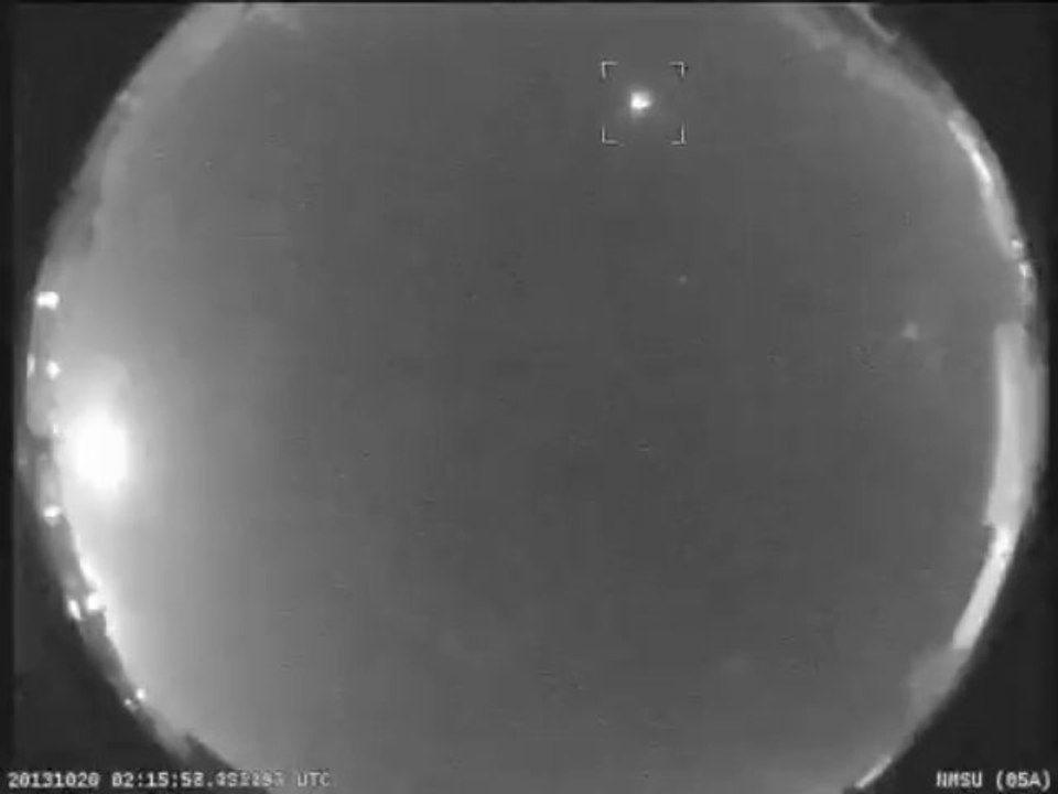 NASA | Bright Grazing Meteor over New Mexico