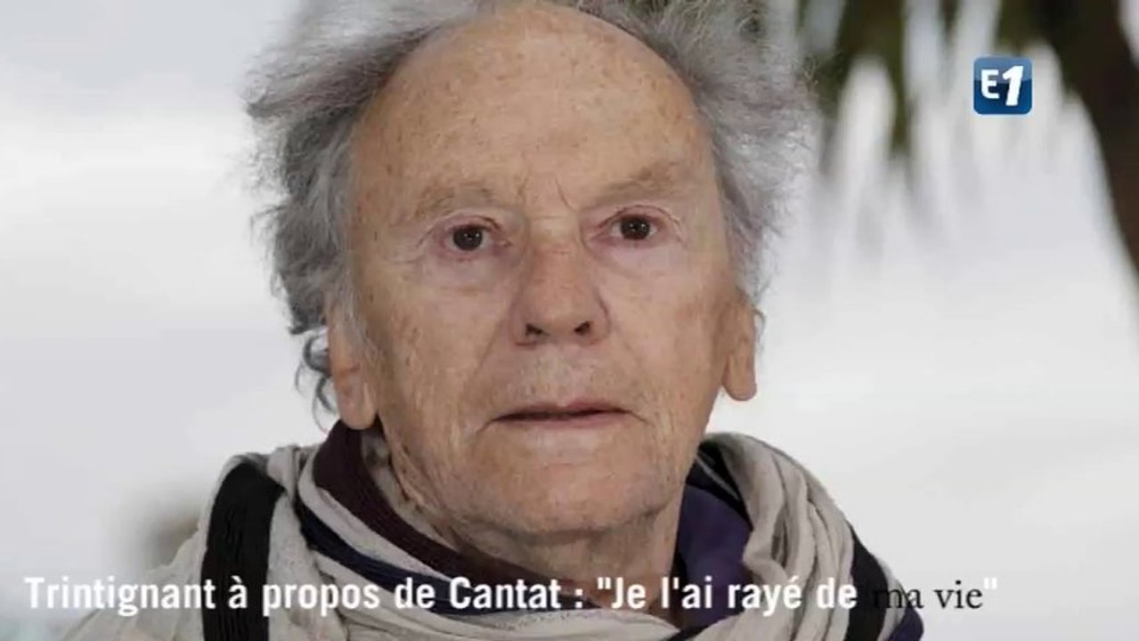 Jean-Louis Trintignant à propos de Bertrand Cantat : "je l'ai rayé de ma vie"