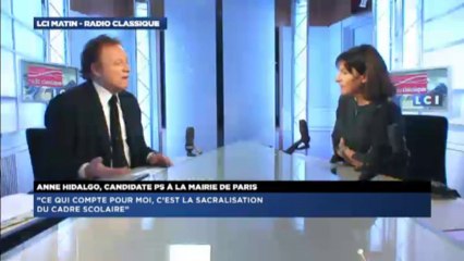 Anne Hidalgo, invitée politique de Guillaume Durand avec LCI