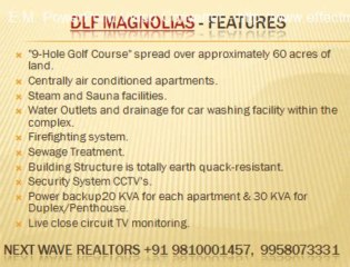 DLF Magnolias Sector 44 Gurgaon