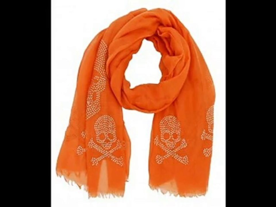skull print scarf