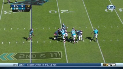 Rams defense, sack, 11-yd loss