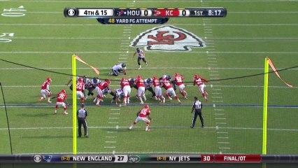 Bullock, 48-yd FG