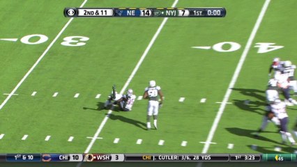 Patriots defense, sack, 9-yd loss