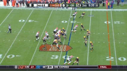 Packers defense, sack, 10-yd loss