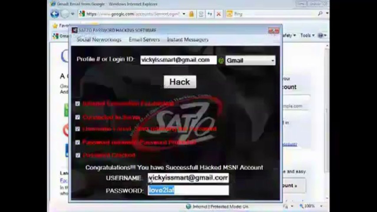 Hack Gmail Password Multi Hacking Software - 100% Working See Proof 2013 (New) -593