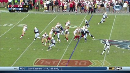 Titans defense, sack, 2-yd loss