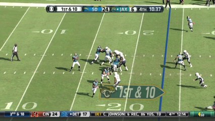 QB Henne to WR Brown, 32-yd, pass