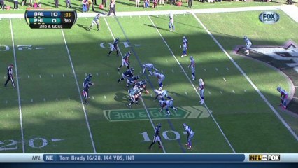 Cowboys defense, sack, 4-yd loss